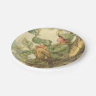 Winged Elm Fairy Sitting in a Tree Paper Plates