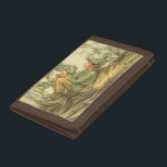 Winged Elm Fairy Sitting in a Tree Trifold Wallet<br><div class="desc">It must be difficult being an elm fairy. This winged storybook creature is sitting in a tree,  taking a few minutes to enjoy the day. Order this fantastical print today!</div>