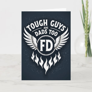 Winged Fathers Day Emblem Card