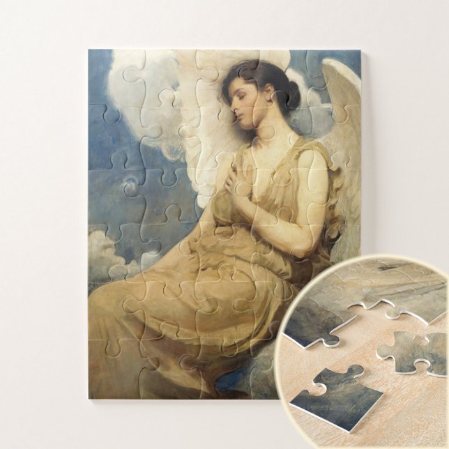 Winged Figure by Abbott Handerson Thayer Angel Art Jigsaw Puzzle (Creator Uploaded)