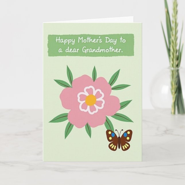 Winged Friend Mothers Day Card (Front)