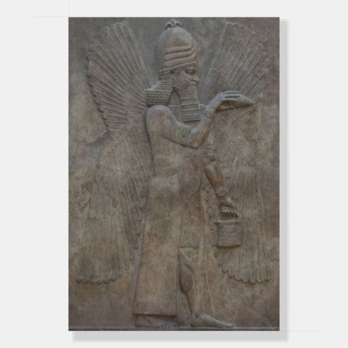 Winged Genie benisseur The Ancient Assyrians Foam Board