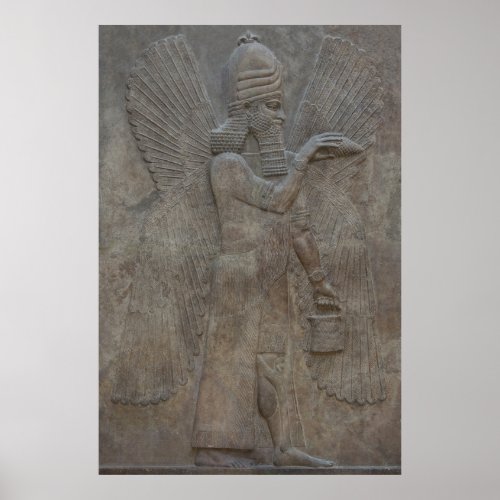 Winged Genie benisseur The Ancient Assyrians   Poster