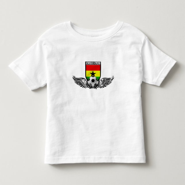 Winged Ghana soccer football emblem Toddler T-shirt (Front)