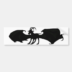 Winged Goat Bumper Sticker