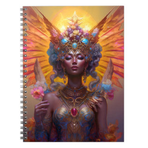 Winged Goddess Fantasy Art Notebook