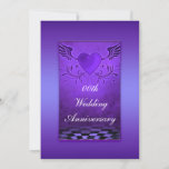 Winged Heart Anniversary Party Invitation