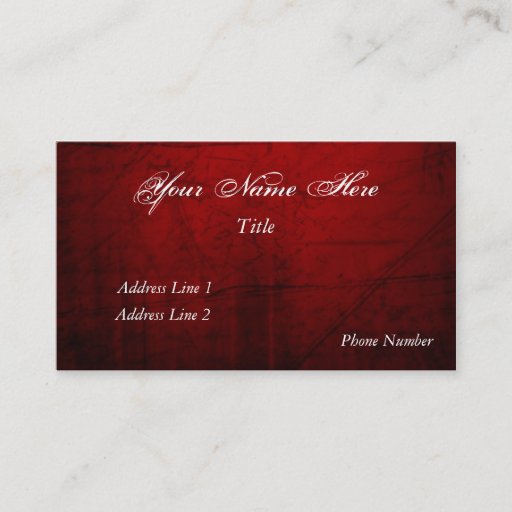 Customizable Winged Heart Business Card