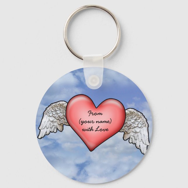 Winged Heart Keychain (Front)
