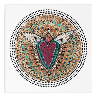 winged heart melissa campagnoli acrylic print