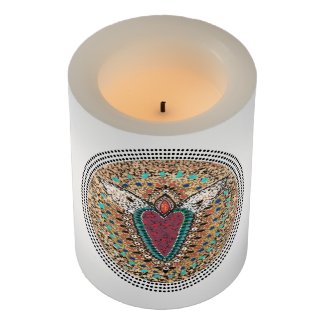 winged heart melissa campagnoli flameless candle