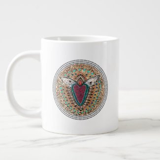 winged heart melissa campagnoli giant coffee mug