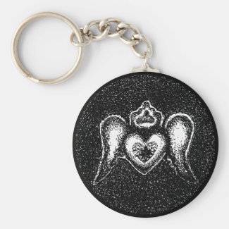 Winged Heart Melissa Campagnoli Keychain