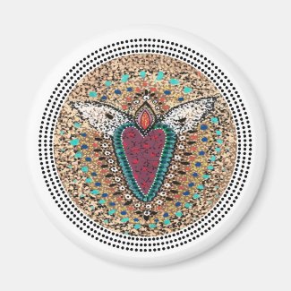 winged heart melissa campagnoli magnet