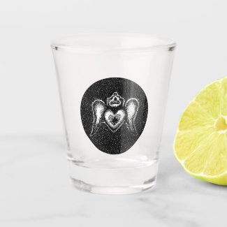 Winged Heart Melissa Campagnoli Shot Glass