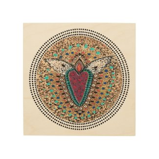 winged heart melissa campagnoli wood print