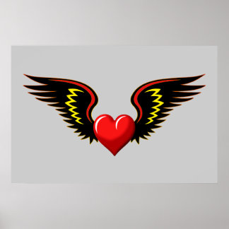 Winged Heart Poster