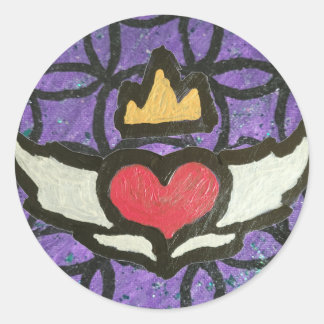 Winged Heart Sticker