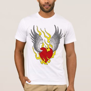 Winged Heart T-shirt by silvercryer2000 at Zazzle