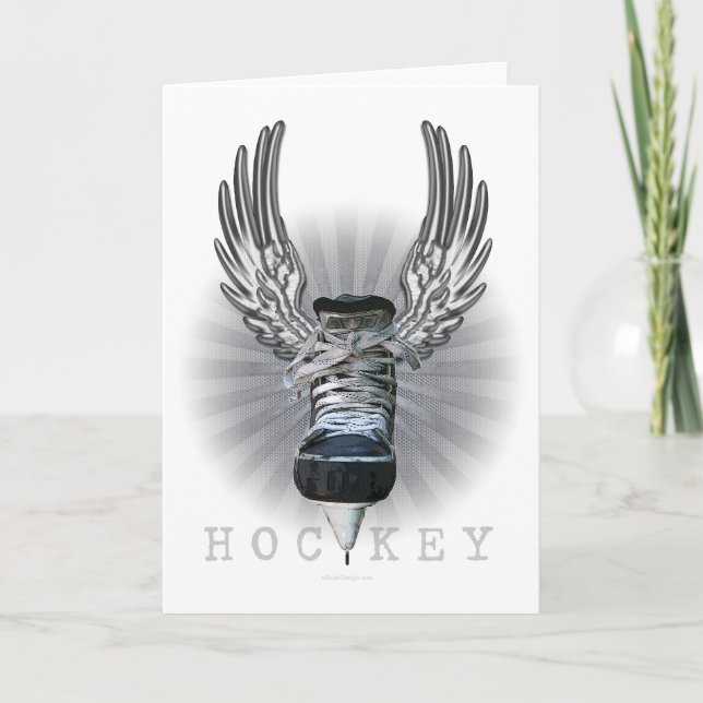 Winged Hockey Card (Front)