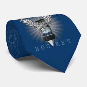 Winged Hockey (Personalized) Neck Tie