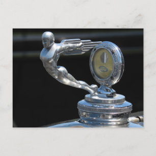 Winged Hood Ornament Postcrossing Postcard