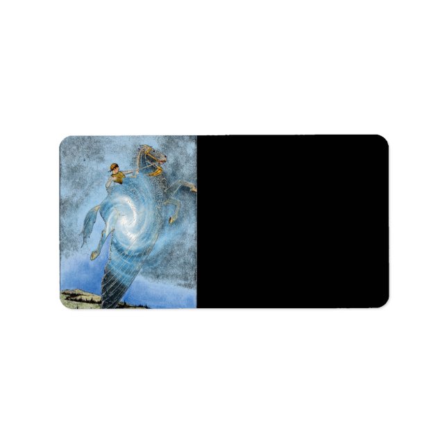 Winged Horse Address Label (Front)