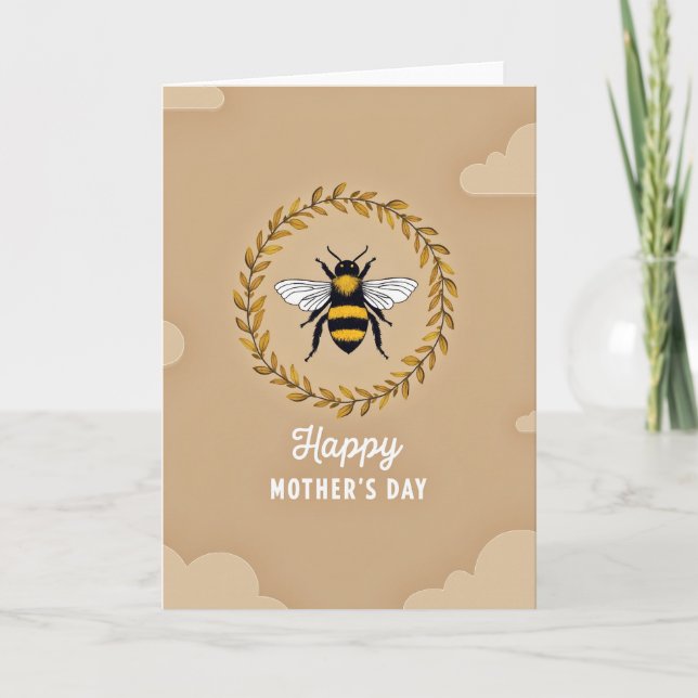 Winged Insect Mothers Day Card (Front)