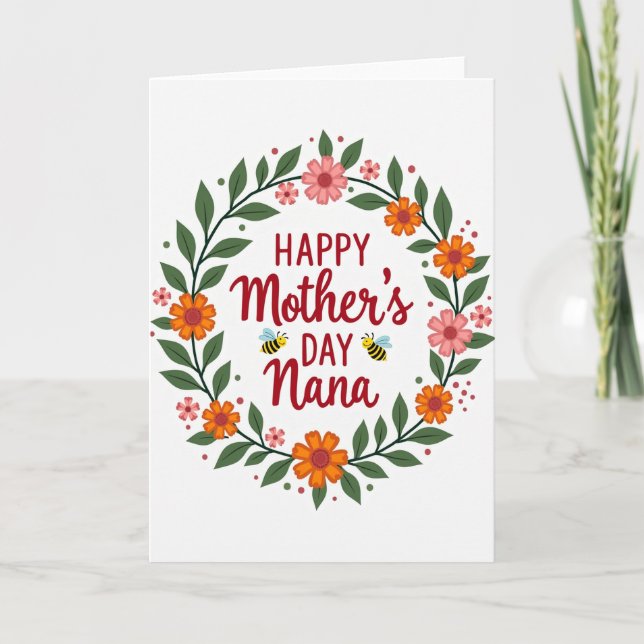 Winged Insects Mothers Day Card (Front)