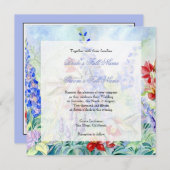 Winged Jewels Hummingbirds - Wedding Invitation (Front/Back)
