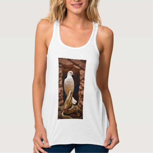 Winged Liberation Dove and Snakes Tattoo T_Shirt  Tank Top