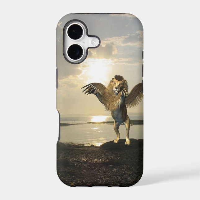 Winged Lion Iphone Case (Back)