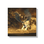 Winged Lioness  Canvas Print