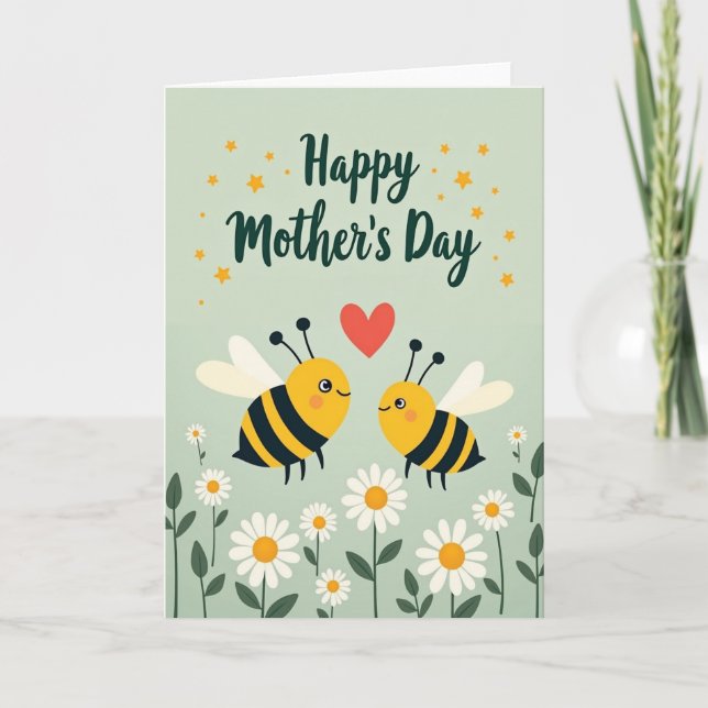 Winged Love Mothers Day Card (Front)