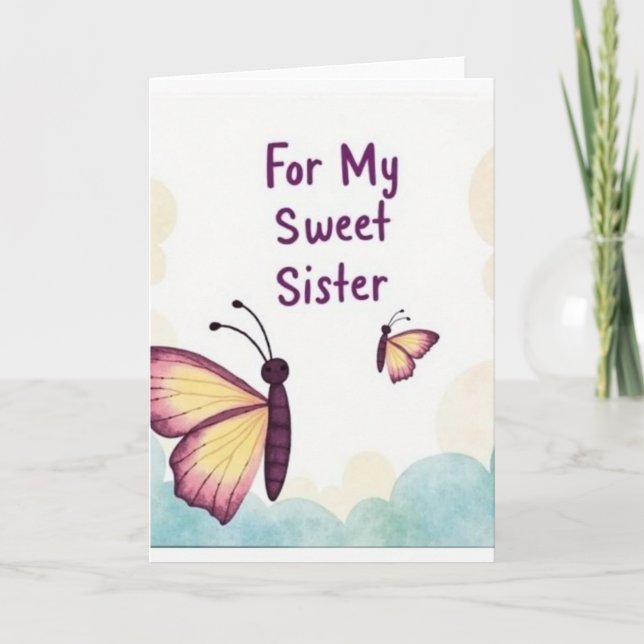 Winged Mothers Day Family Card (Front)