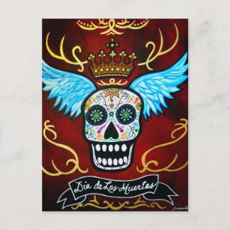 WINGED MUERTOS POSTCARD