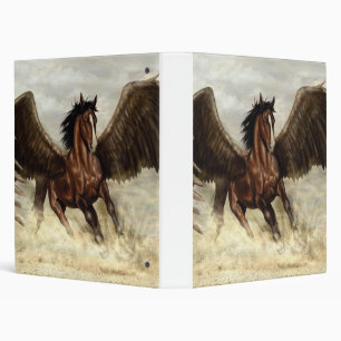 Winged Pegasus   3 Ring Binder