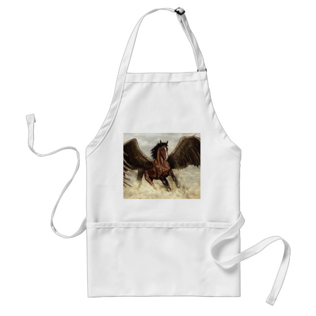 Winged Pegasus   Adult Apron (Front)