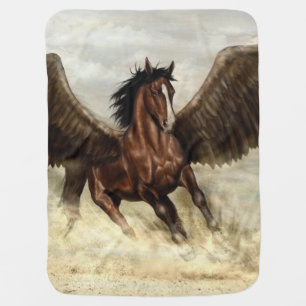 Winged Pegasus   Baby Blanket