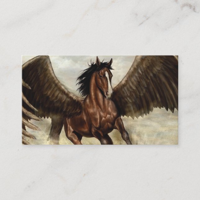 Winged Pegasus   Business Card (Front)