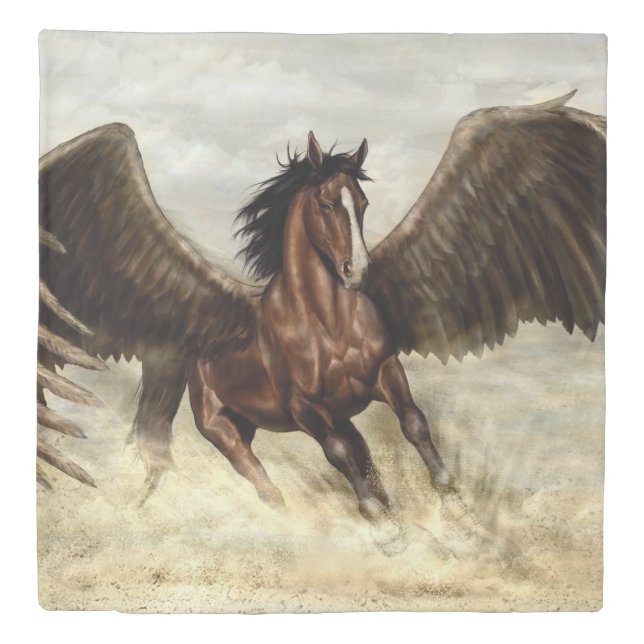 Winged Pegasus   Duvet Cover (Front)