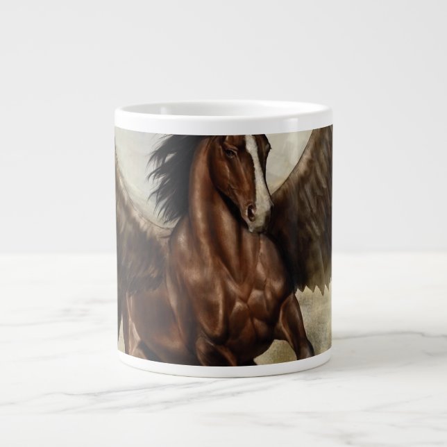 Winged Pegasus   Giant Coffee Mug (Front)