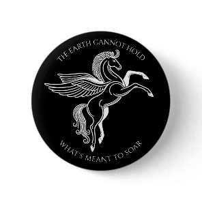 Winged Pegasus: Inspirational Greek Mythology Button