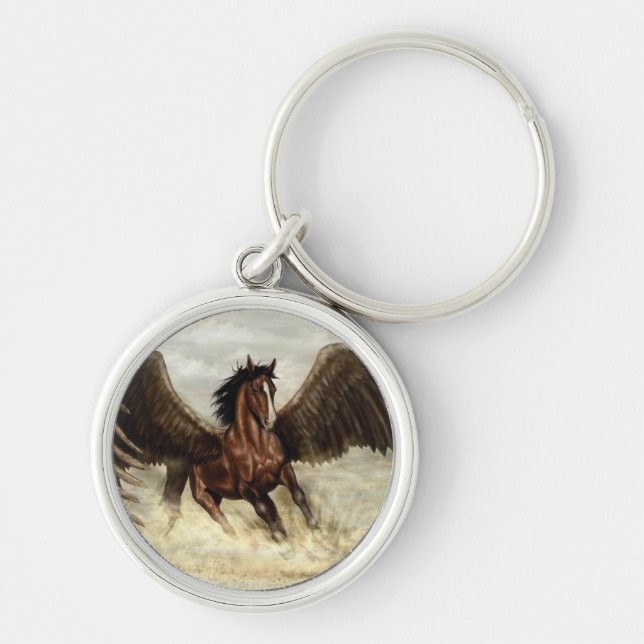 Winged Pegasus   Keychain (Front)