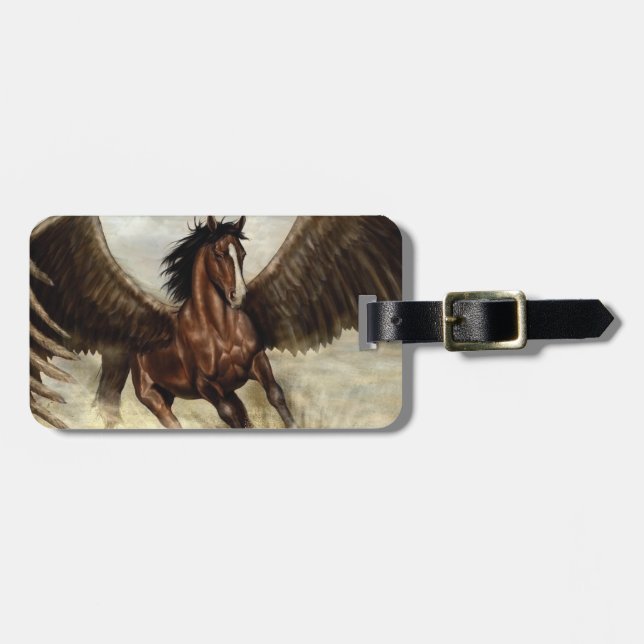 Winged Pegasus  Luggage Tag (Front Horizontal)