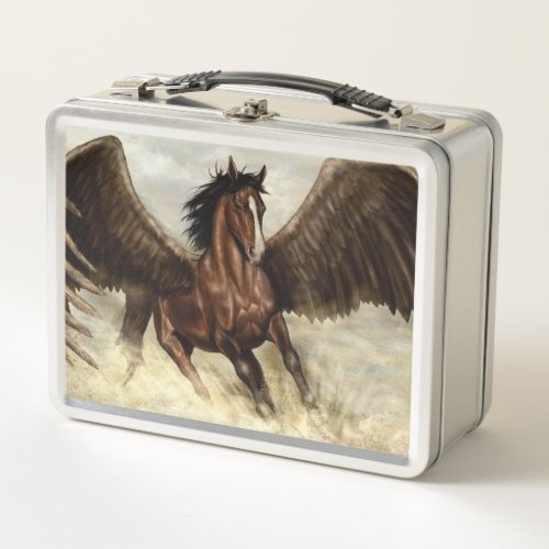 Winged Pegasus  Metal Lunch Box