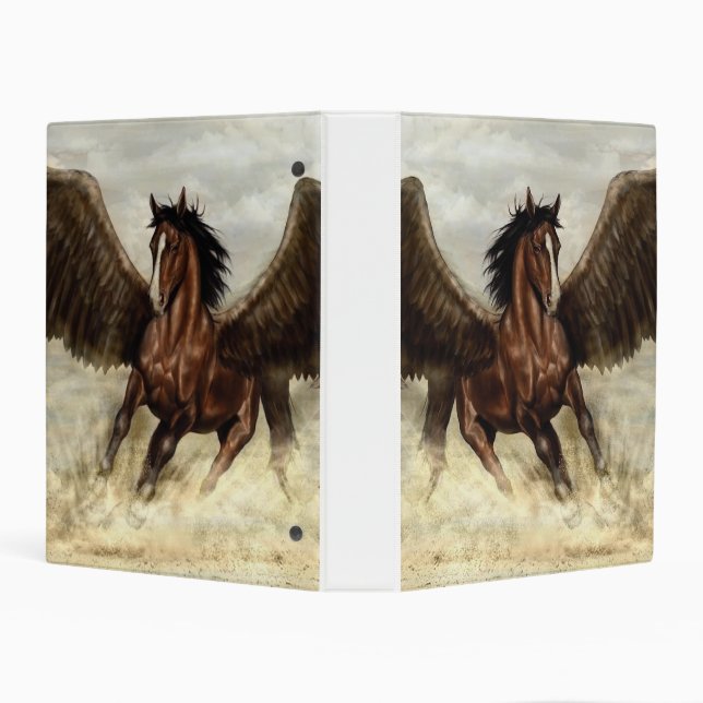 Winged Pegasus  Mini Binder (Background)