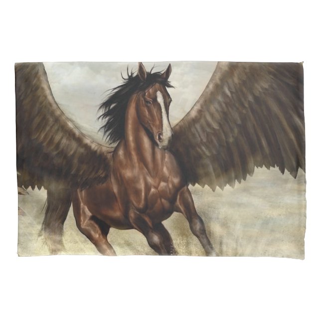 Winged Pegasus   Pillow Case (Front-Left)