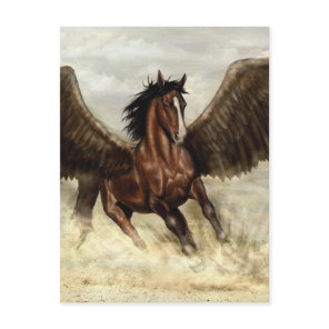 Winged Pegasus   Postcard