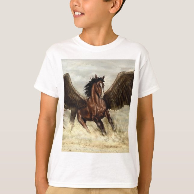 Winged Pegasus   T-Shirt (Front)